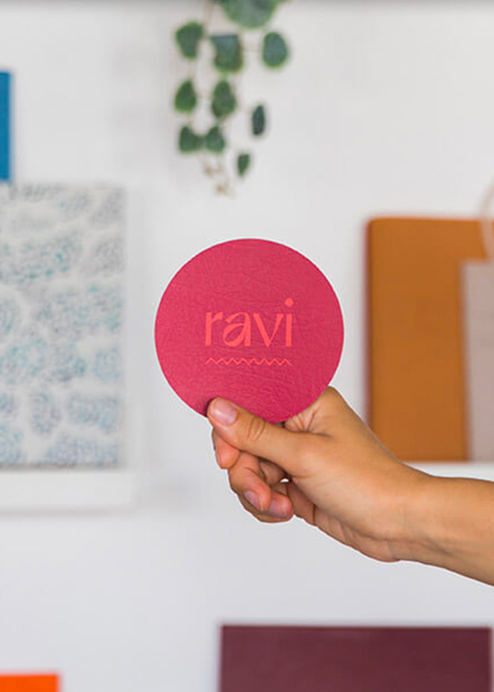 Dessous de verre en cuir artificiel