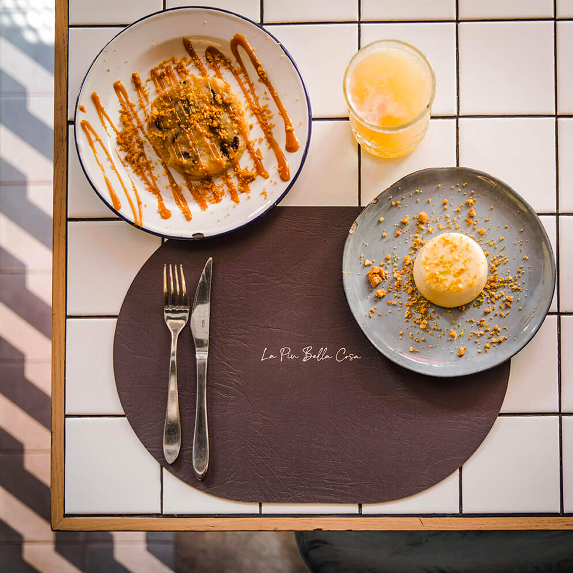 Sets de table en cuir artificiel