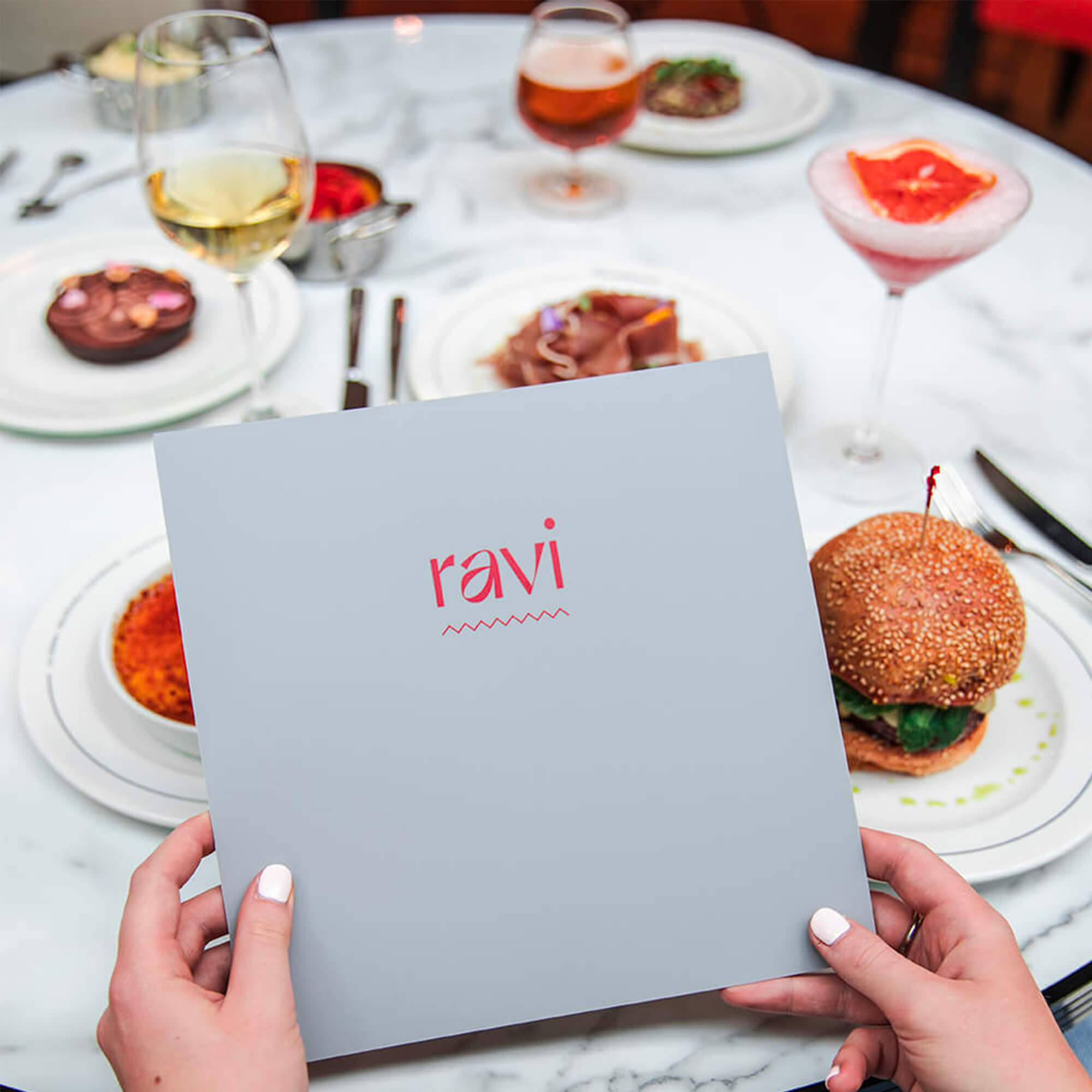 Protège-menu en plastique - Format planche