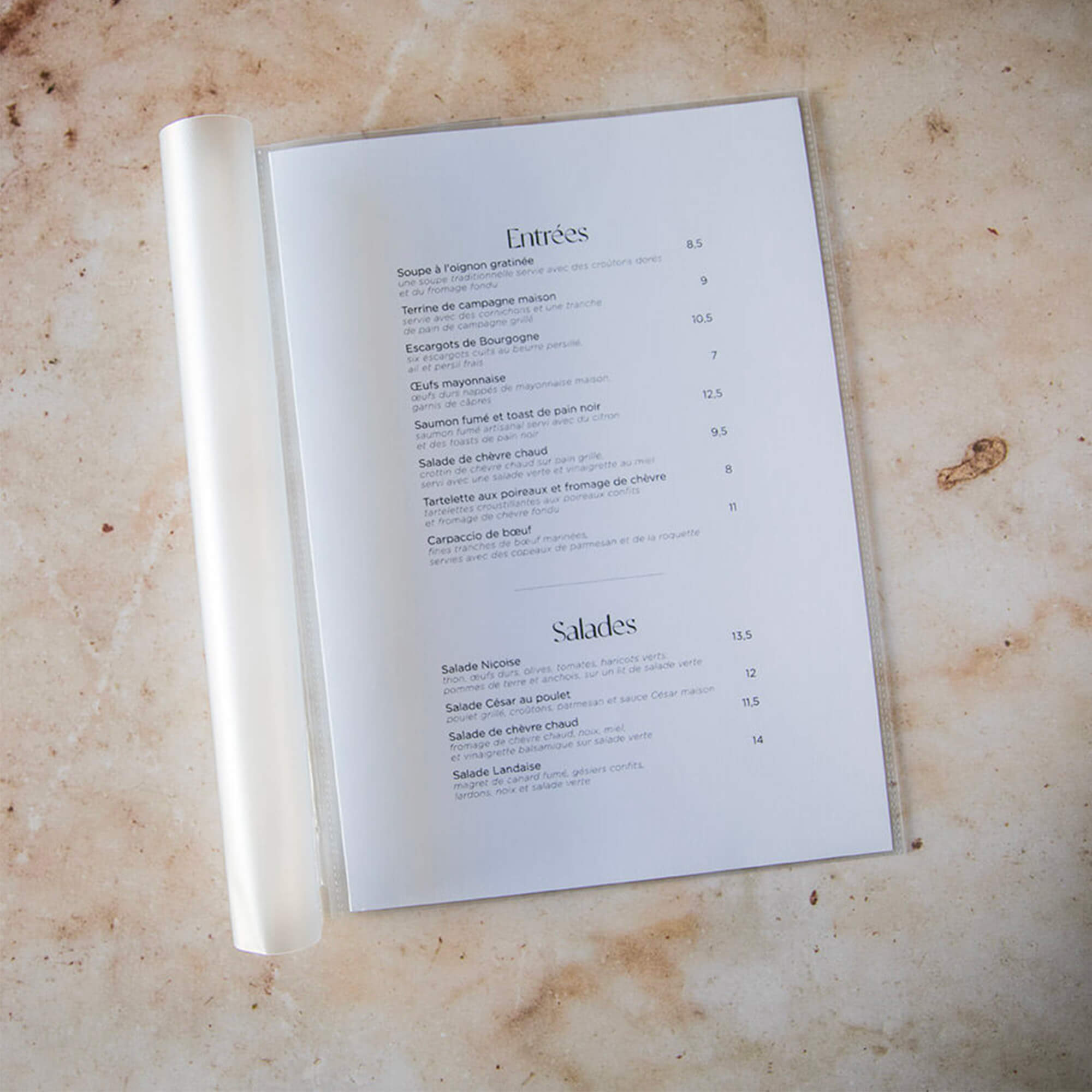 Pochettes plastiques souples A4