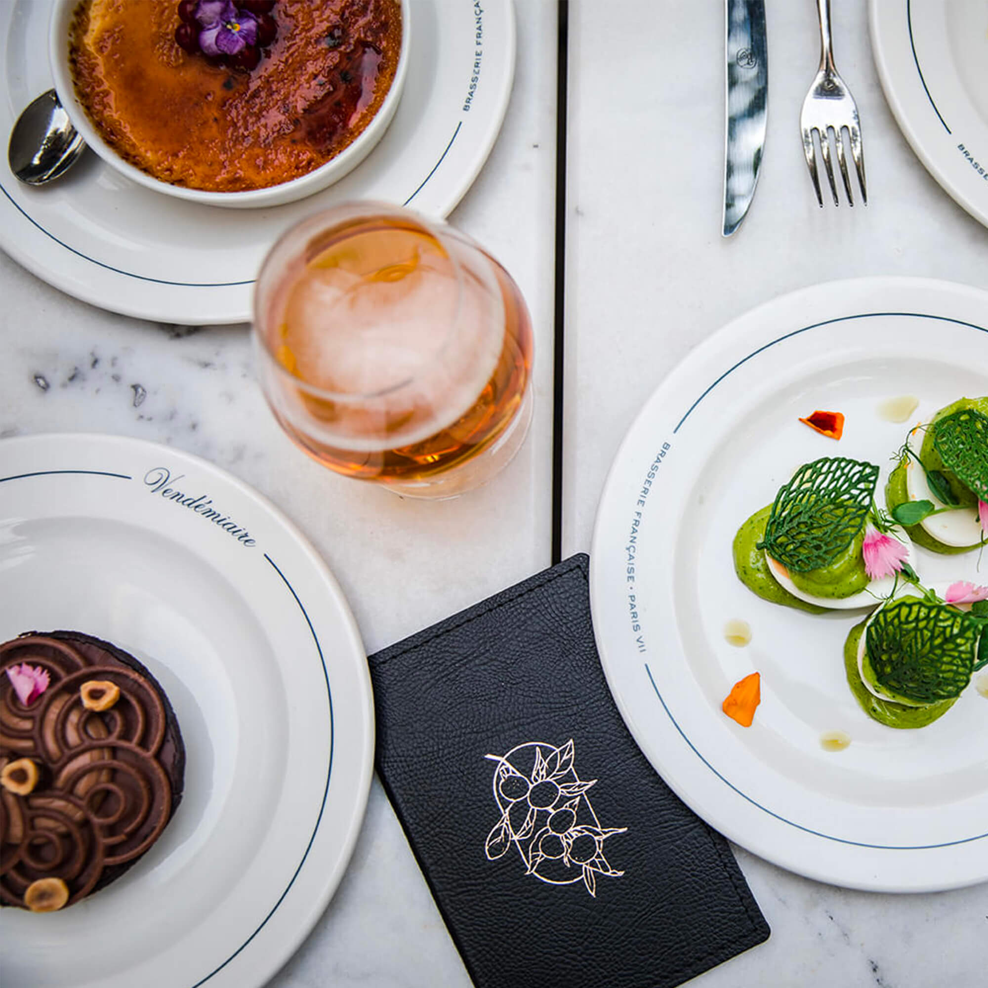 Porte-addition souple en simili-cuir grainé