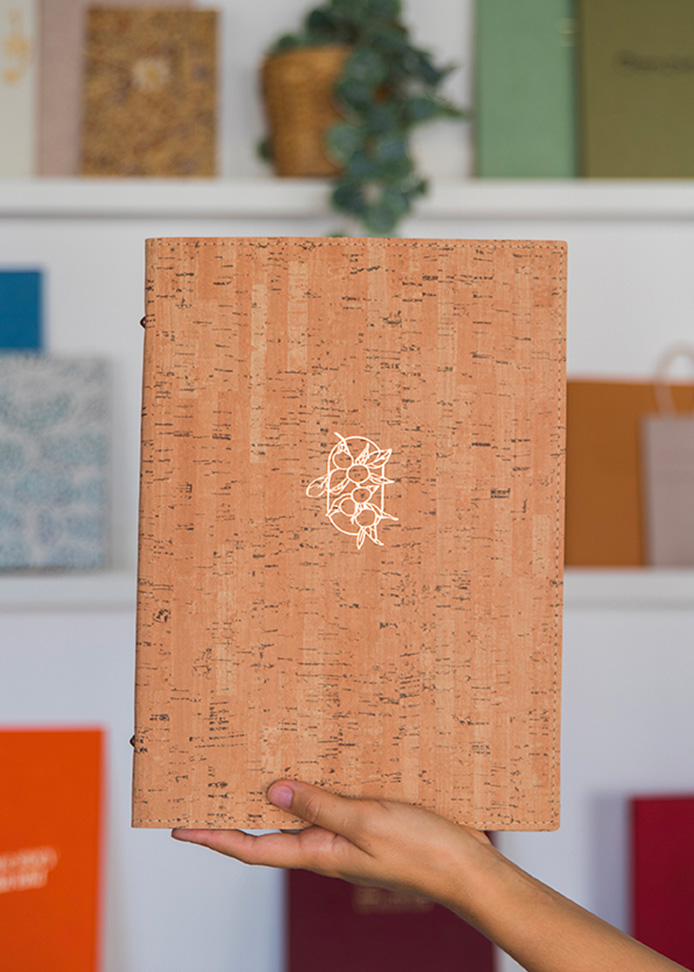 Protège-menu souple façon liège