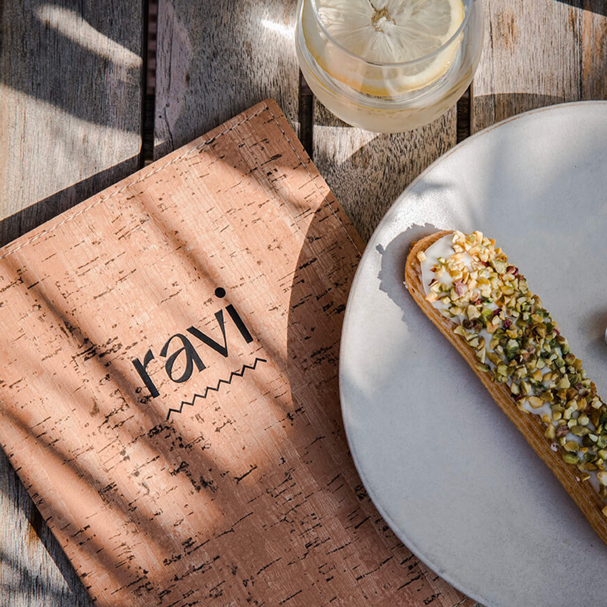 Protège-menu souple façon liège