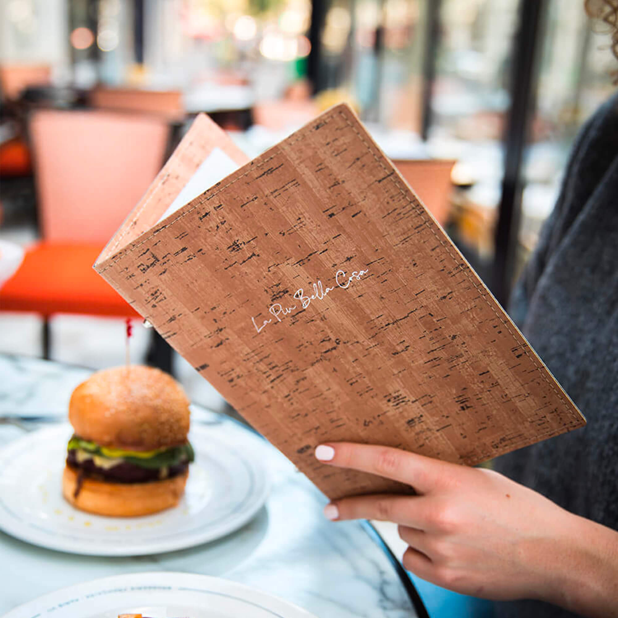 Protège-menu souple façon liège