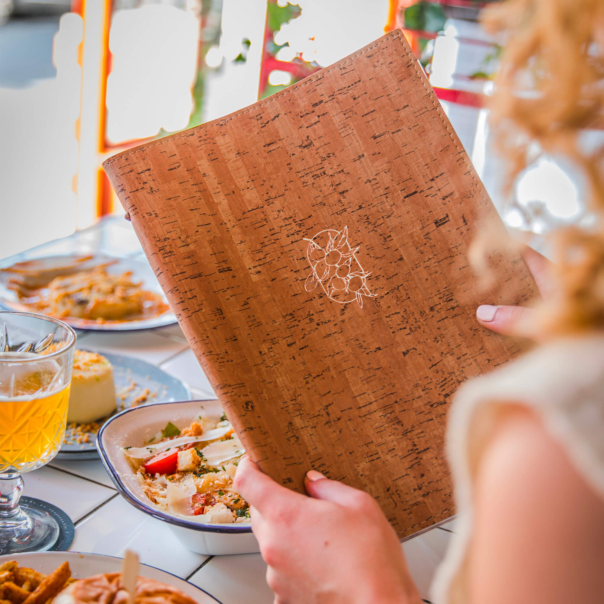 Protège-menu souple façon liège