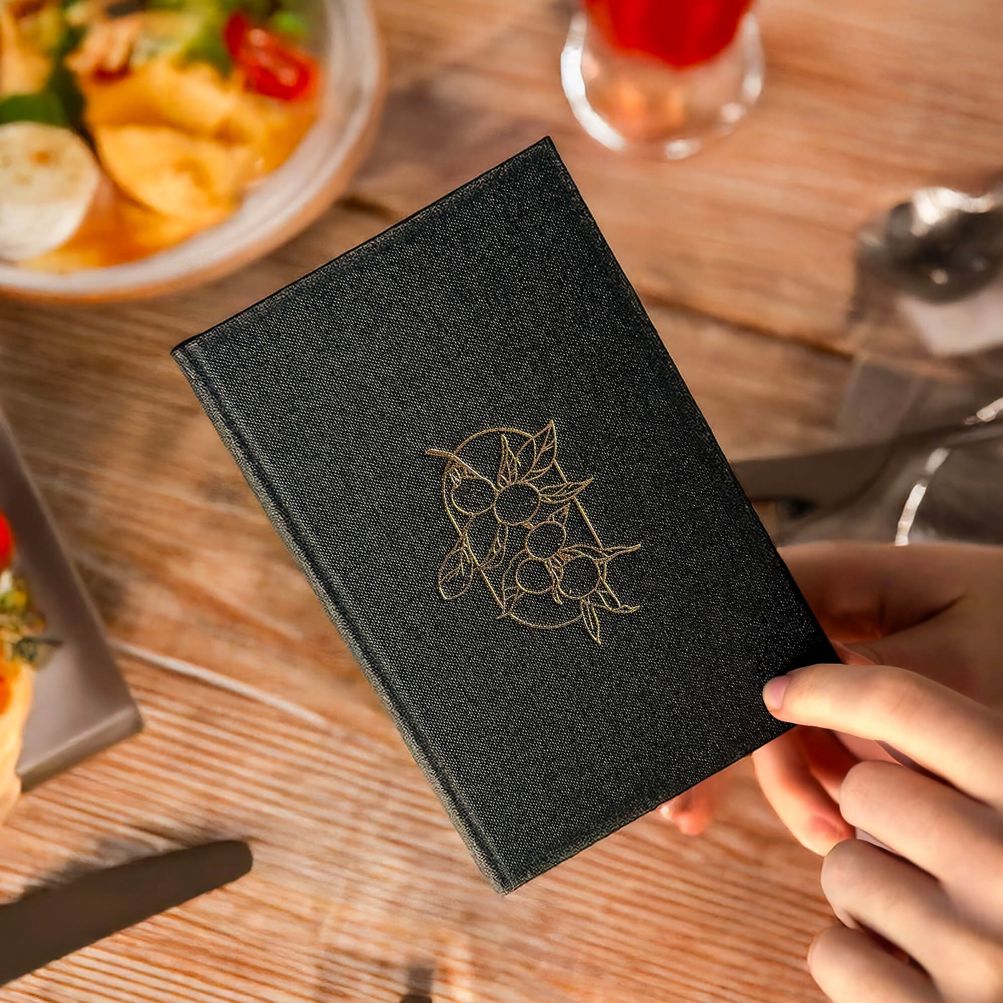 Porte-addition rigide en toile enduite