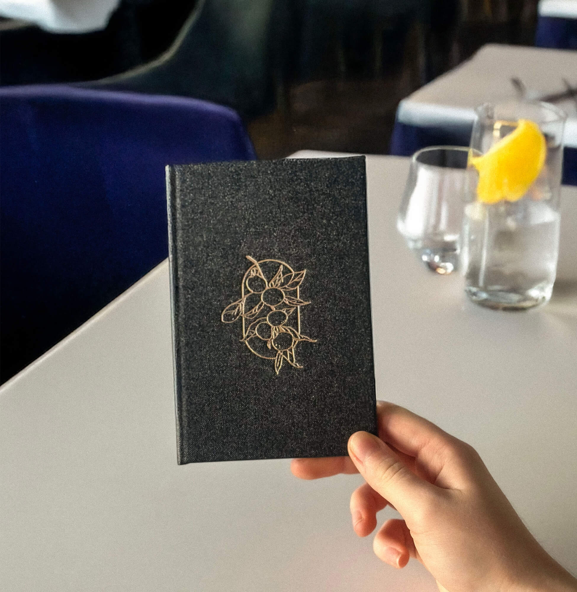 Porte-addition rigide en toile enduite